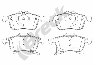 Комплект тормозных колодок, дисковый тормоз BRECK купить